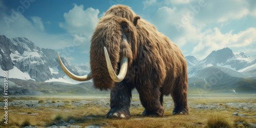 Mammoth Portrait in its Natural Realm