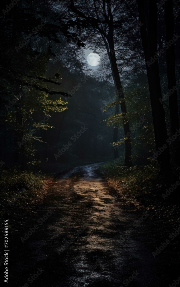 Moonlit Desolate Path