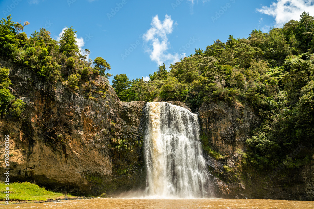 Hunua Falls Waterfall, Hunua Ranges Regional Park, New Zealand.