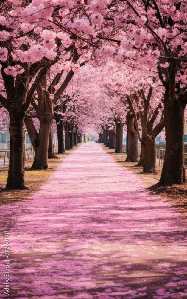 Serene Japanese Sakura Landscape
