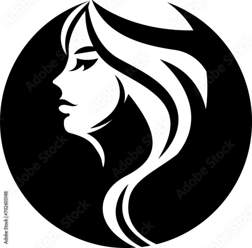 Face Woman icon, logo