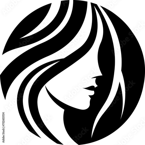 Face Woman icon, logo