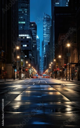 Shot of a Hushed City Lane at Night © sitifatimah