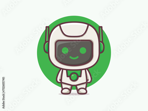 cute design cartoon robot character