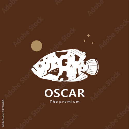 animal oscar natural logo vector icon silhouette retro hipster