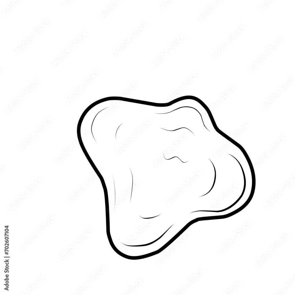 Water Of Puddle Vector Outline Water Of Puddle Vector Outline