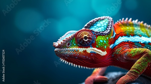 Farbprächtiges Chamäleon auf Entdeckungstour © Joseph Maniquet