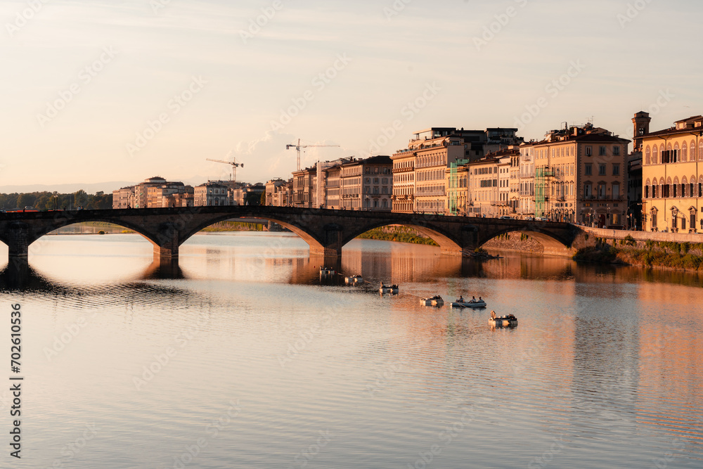Fototapeta premium Arno River Sunset Florence