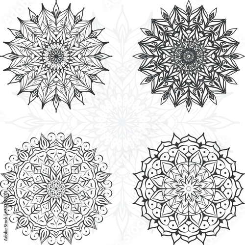 vector Mandala design for invitation card