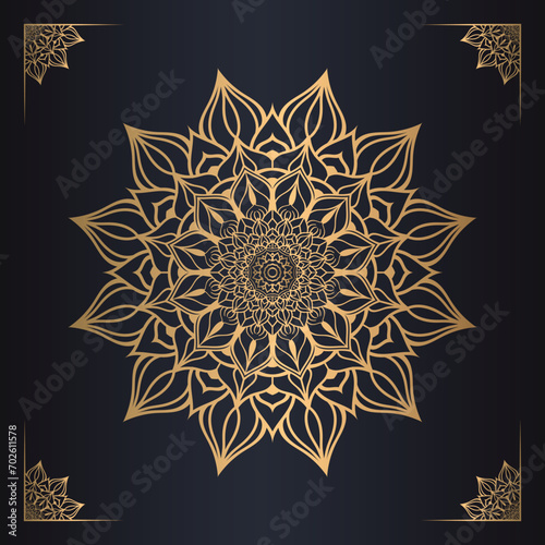 vector Mandala design for invitation card