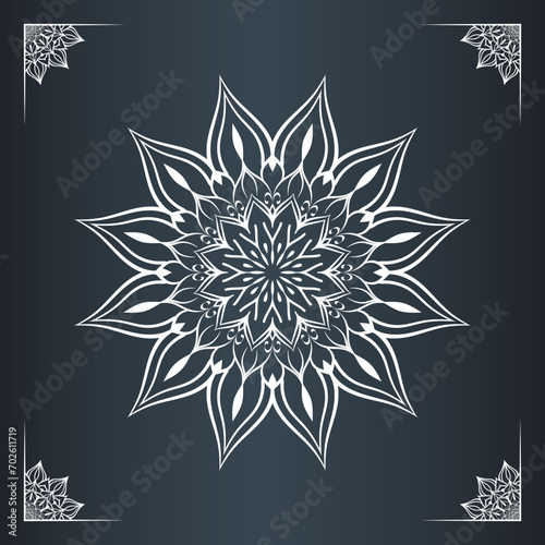 vector Mandala design for invitation card