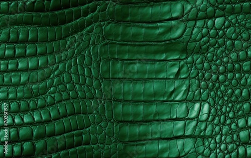 Lush Green Crocodile Leather