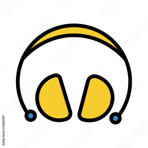 Earmuffs Safety Protect Filled Outline Icon