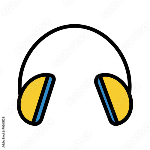 Earmuffs Safety Protect Filled Outline Icon