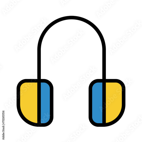 Earmuffs Safety Protect Filled Outline Icon