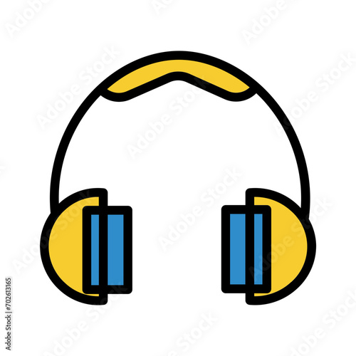 Earmuffs Safety Protect Filled Outline Icon