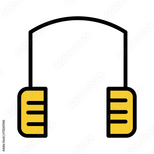 Earmuffs Safety Protect Filled Outline Icon