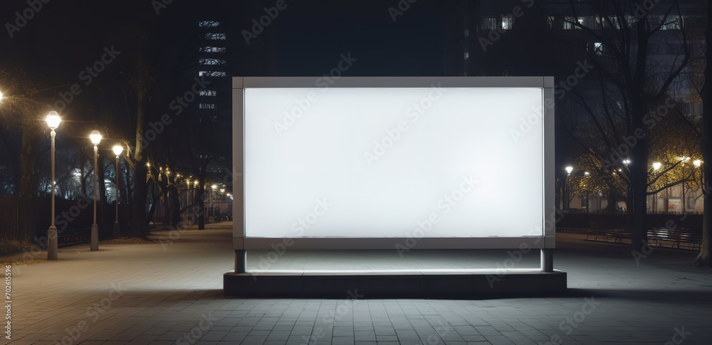 Large blank white billboard. Can be used for mock ups and others Large blank white billboard. Can be used for mock ups and others