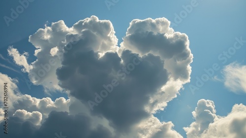 Heart-shaped Cloud in a Clear Sky © Custom Media