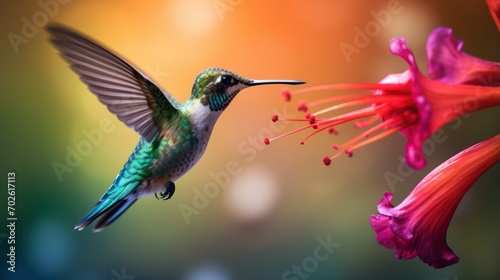 Hummingbird Sipping Nectar © sitifatimah