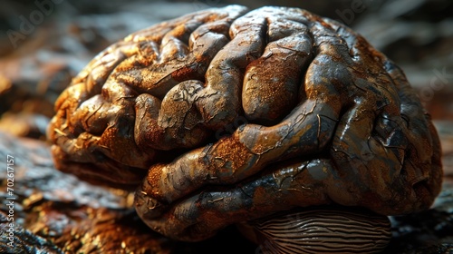 Artistic Neural Render: Human Brain