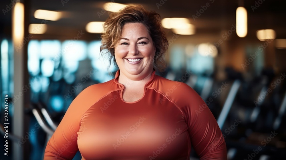 Fototapeta premium Wellness and Fitness for Plus Size Women