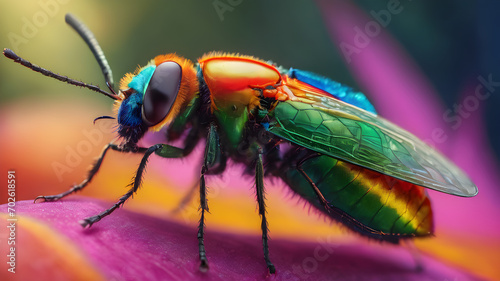 macro shot of a fly © pla2u