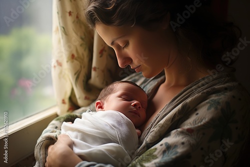 Fussing and Soothing: Calming the baby during fussy moments with gentle rocking or soothing words.
