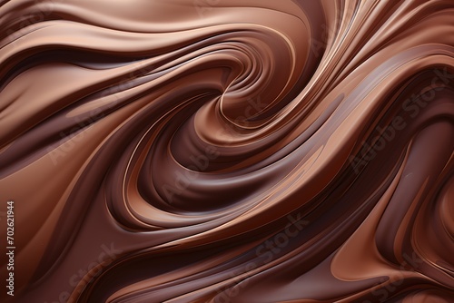 A wavy brown liquid Spiral Background