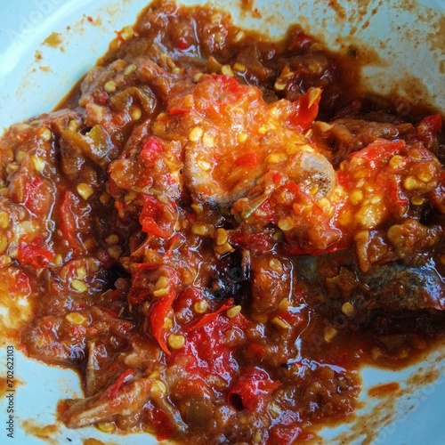 Pickled fish chili paste Thai food