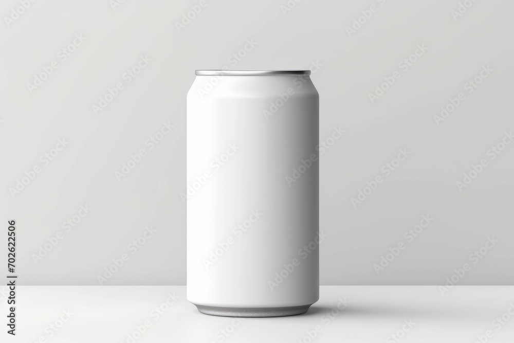 a white Can of soda isolated on white background a white Can of soda isolated on white background