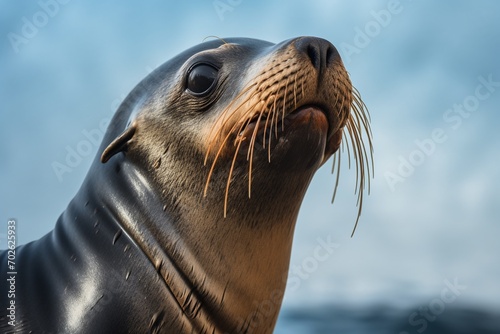 closeup shot of california sea lion