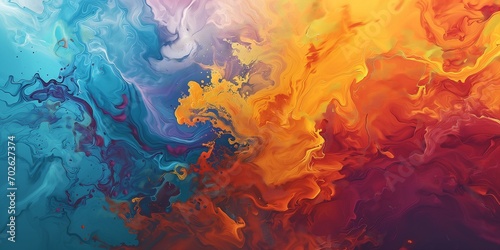 abstract colorful background of mixed watercolor paints