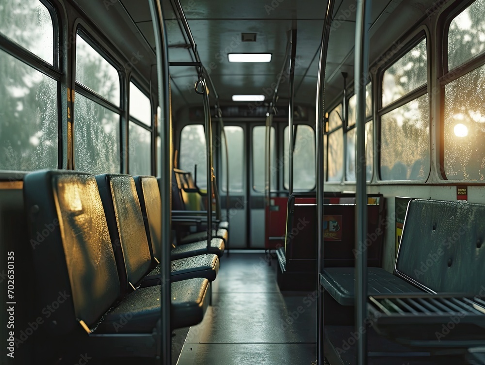empty bus inside 