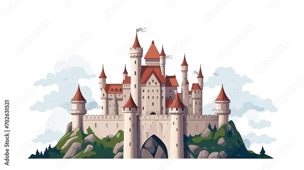 Castle illustration vector