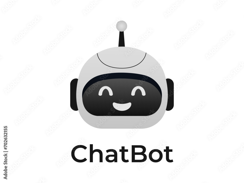Chatbot neural network, AI servers and robots technology. Cute chatbot ai character. Chatbot neural network, AI servers and robots technology. Cute chatbot ai character.