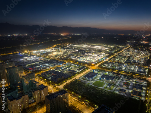 view of the seminconductor factory in Xi'an, China © Guang
