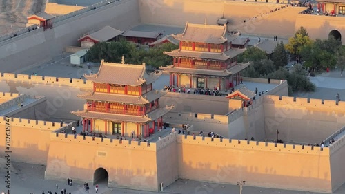 city old town country in Jiayuguan, China