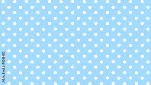 Blue and white polka dots background