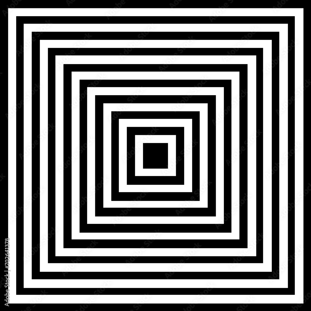 Graphic Element Concetric Square Optical Illusion black symbol Graphic Element Concetric Square Optical Illusion black symbol