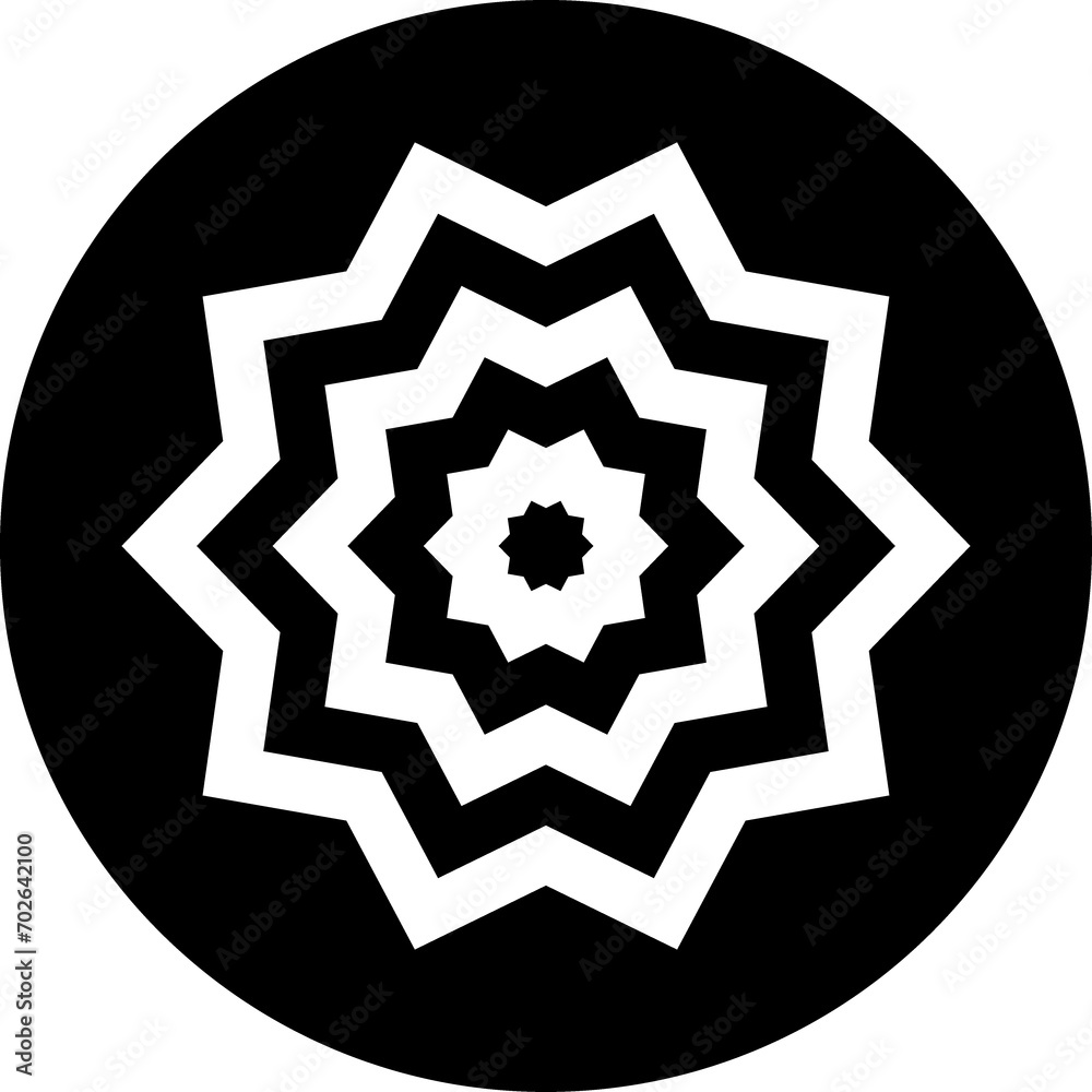 Graphic Element Concetric Optical Illusion black symbol Graphic Element Concetric Optical Illusion black symbol