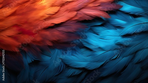 blue and yellow macaw feathers © Ahmad
