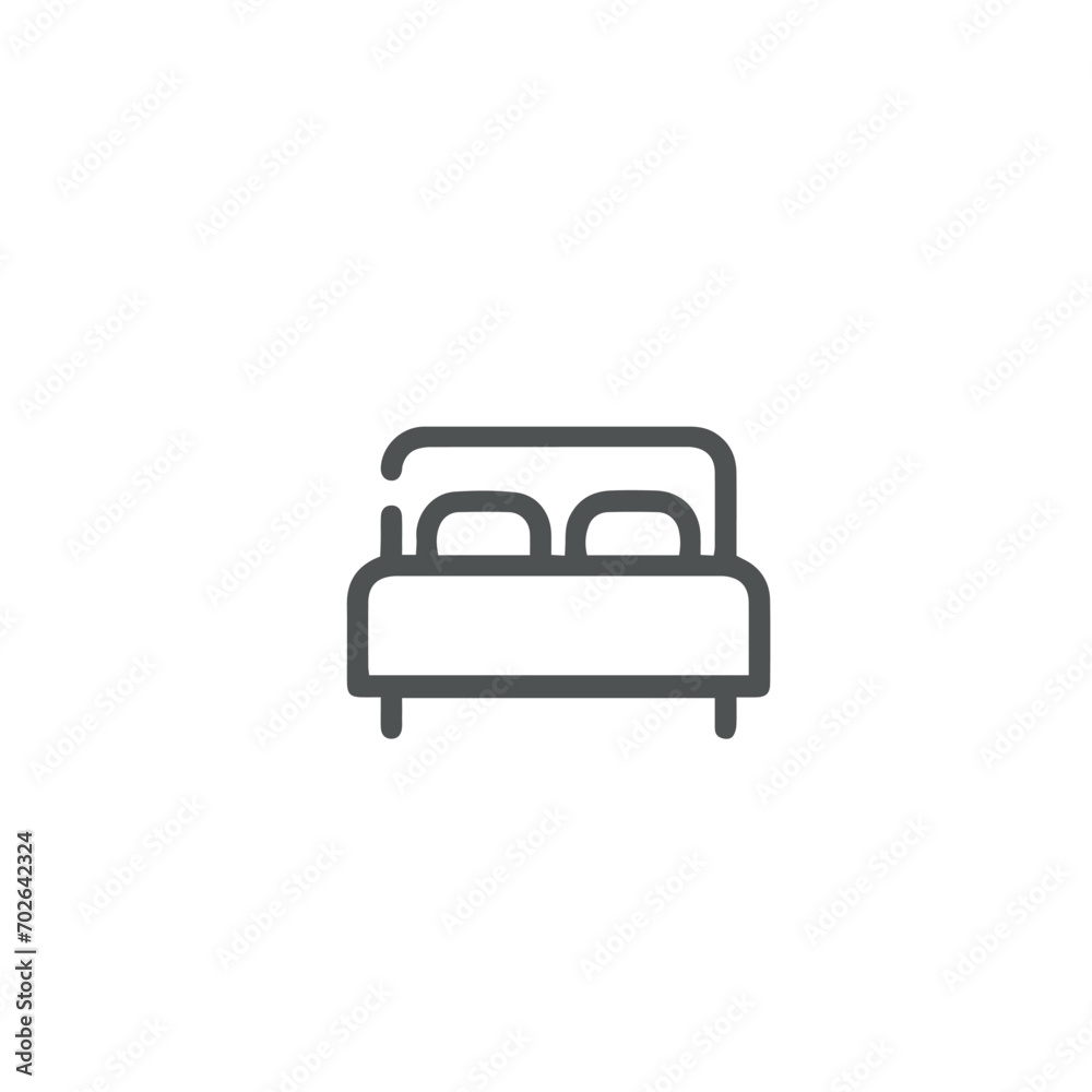 bed icon vector design , bedroom vector icon