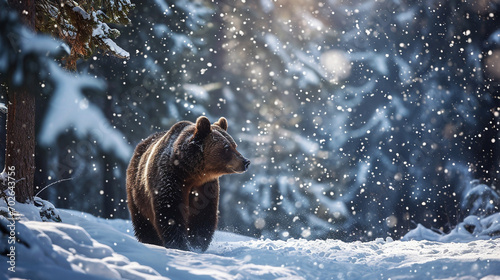 Bears in the Snowy Jungle