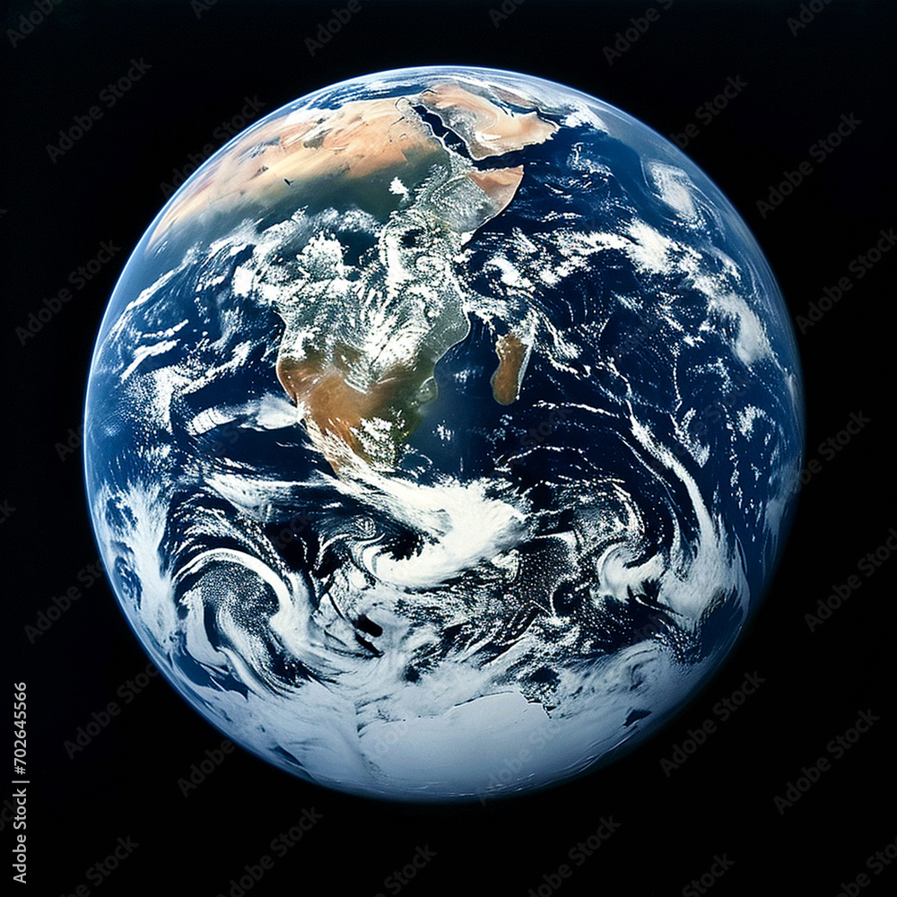 Naklejka premium earth in space