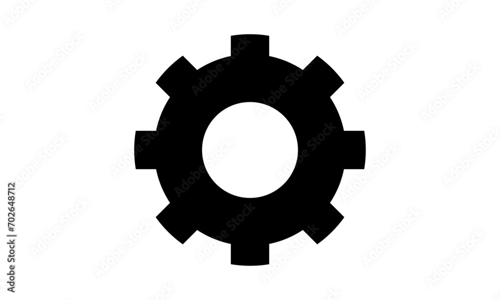Setting gear flat icon. gear tool symbol icon