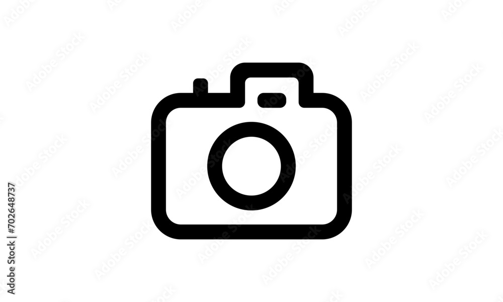 Camera line art icon. Photography Camera Symbol icon Camera line art icon. Photography Camera Symbol icon