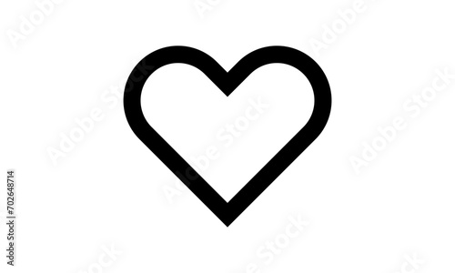 Line art Heart icon, Love Symbol icon