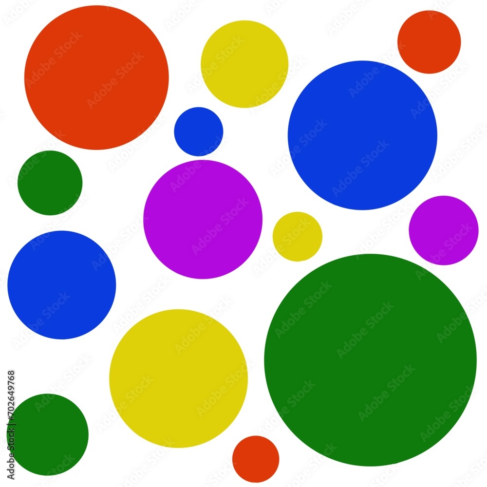 Circle stripes, Many colors, Make up the image, Are used as background images.	