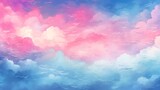 a soft pastel gradient blending from a gentle pink to a light sky blue, evoking a dreamy and tranquil ambiance, perfect for calm and soothing environments. Generative AI